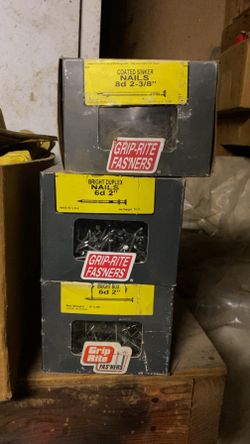 Never used Grip rite Fastner Nails 