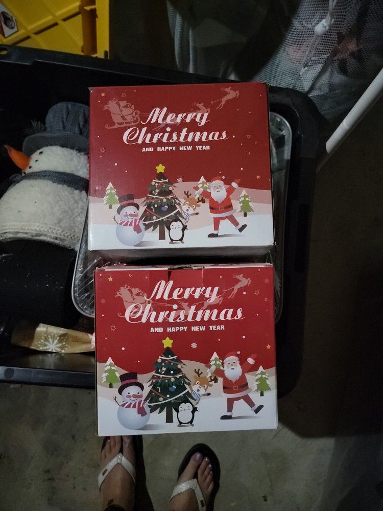Inflatable Santa And Snowman Outdoor