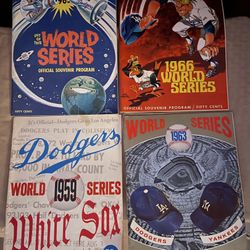 1960’s Dodger World Series Official Souvenir Programs & Yearbooks
