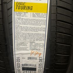 FOUR NEW TIRES 245/45/20 GOODYEAR EAGLE TOURING  $499