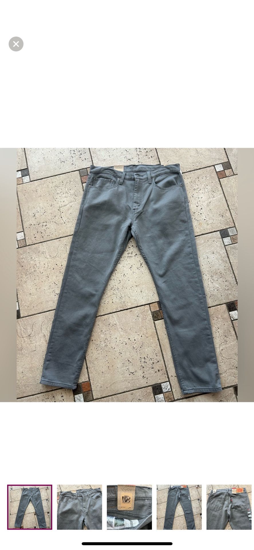NWT Levi’s 512 Skim taper men’s jeans size 34x32