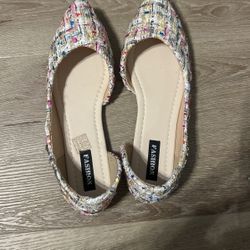 Fashion, flat shoes, new size 8 women’s