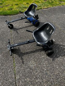 2 hypergogo Hoverboards Bluetooth  with hishine seat attachments