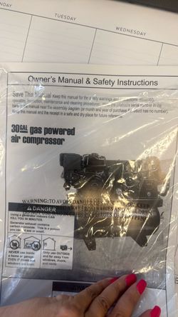 30 gal gas powered air compressor