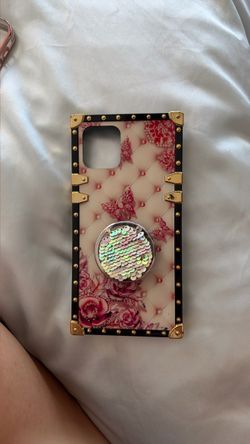 Floral Trunk-Style Phone Case with PopSocket