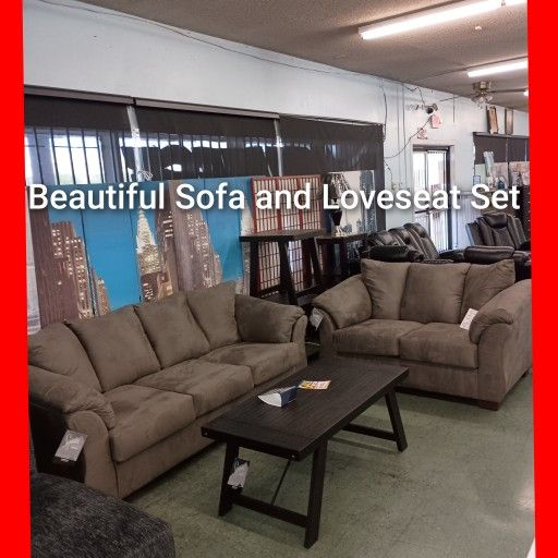 ✨ Sofa And Loveseat Set 