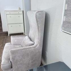 2 Filey Upholstered Wingback Chairs