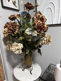 Vintage Vase With Flowers
