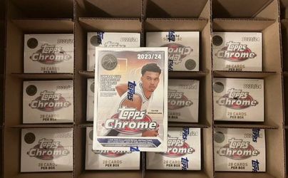 5x 2023-24 Topps Chrome Basketball Blaster Box Factory Sealed Wembanyama Spurs