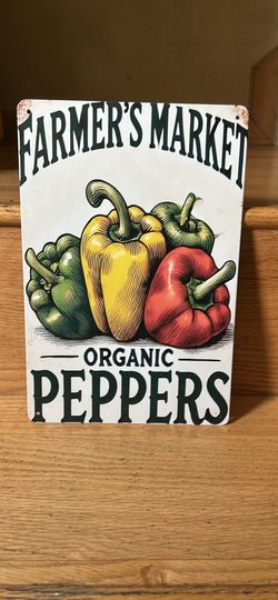 Farmer’s Market Metal Sign