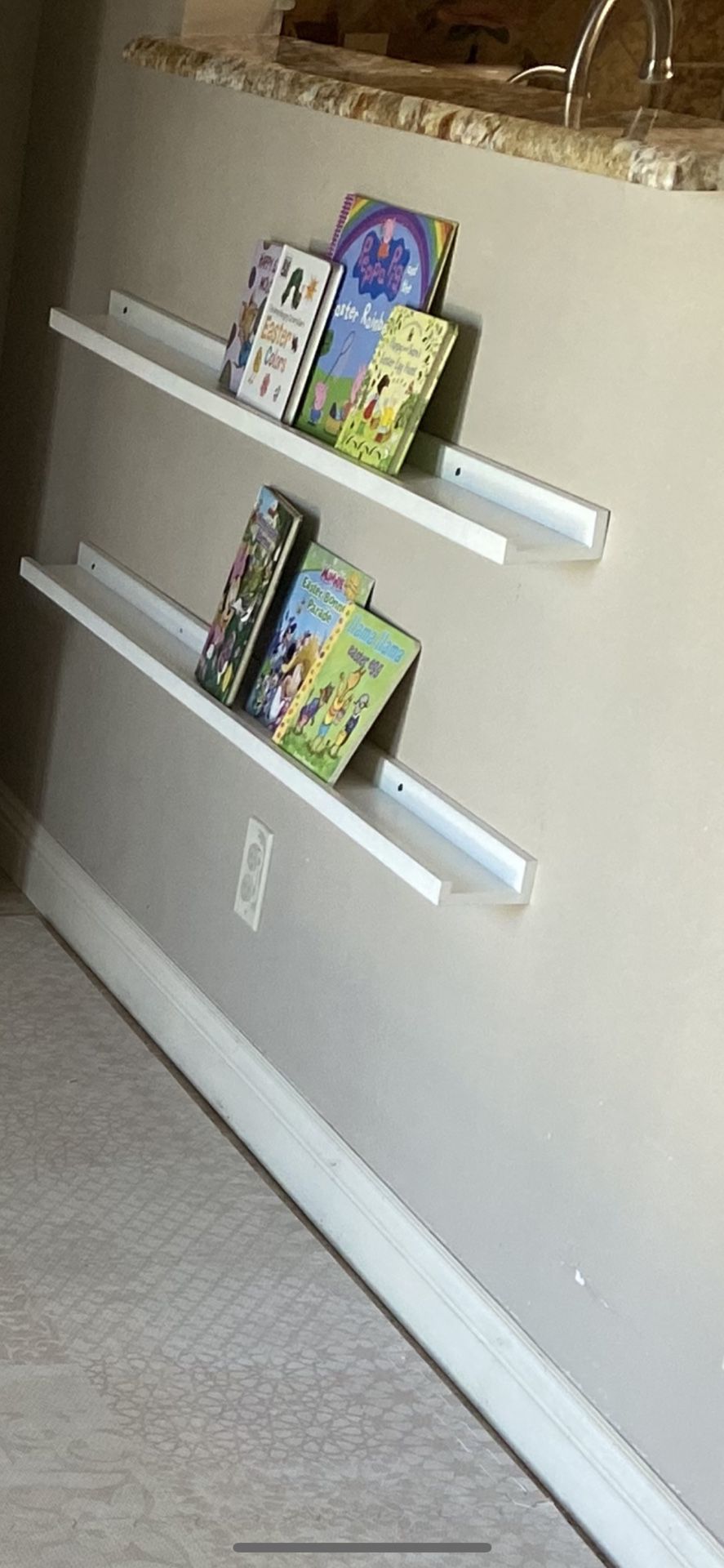 Set Of Two Wall Book Shelves 