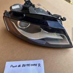 Audi Headlight OEM 2009 2010 2011 2012 AUDI A4 XENON HEADLIGHT Right  HID COMPLETE 