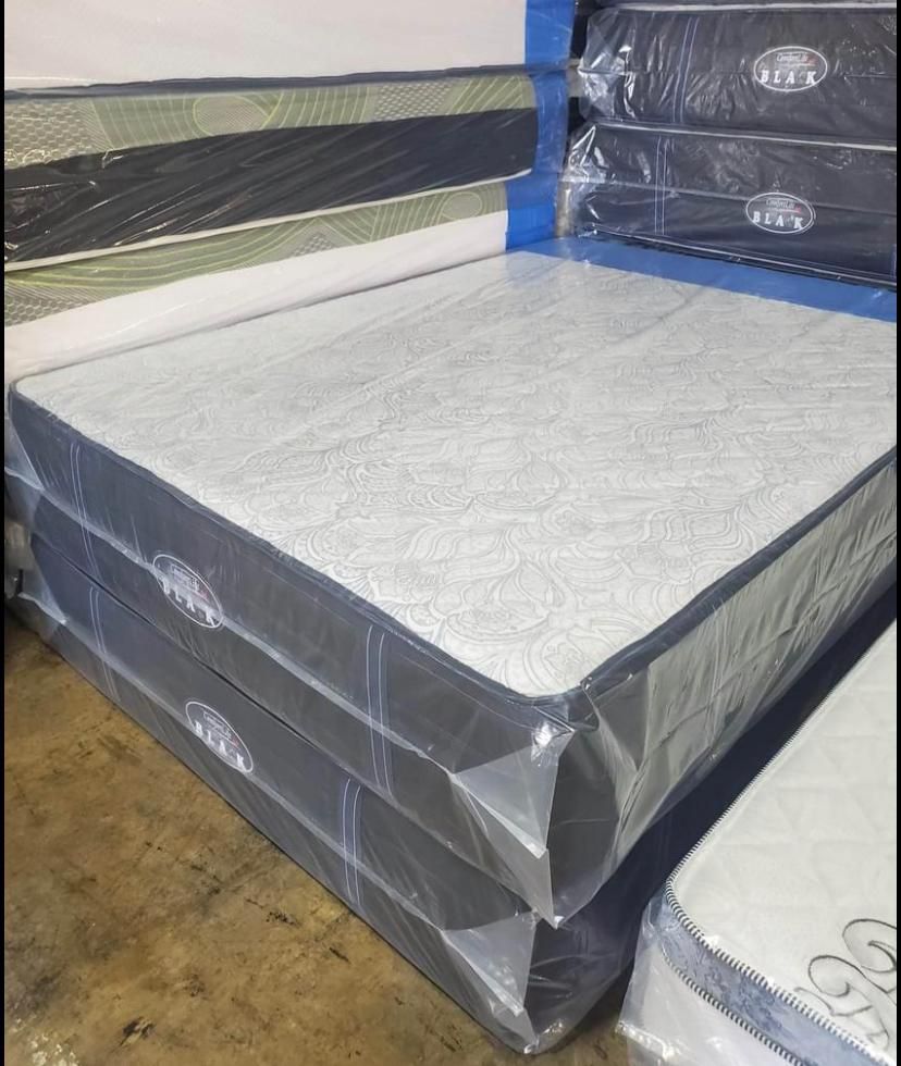 🛏️ Queen Mattress (Double Sides) + Box Spring – All Sizes – Brand New!