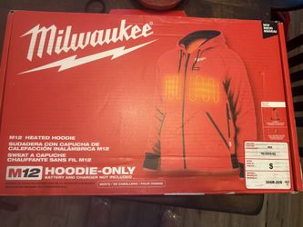 MILWAUKEE 306R-20 M12 HEATED HOODIE RED Size S ( Only Adapter)