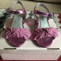 Christie & Jill Ruby Pink Girls Heels Size 12M