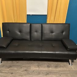 Renwick LuxuryGoods Modern Faux Leather Futon