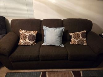 3 Piece Brown Sofa Set