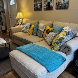 L Shape Sofa Bed (Pull Out With Storage Chaise) [Pick Up/ Cash Only]