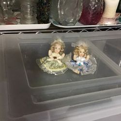  Vintage Porcelain Dolls.  