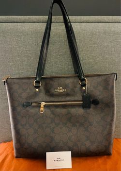 Large COACH signature tote bag