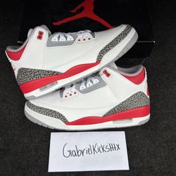 Air Jordan 3 Fire red 2022