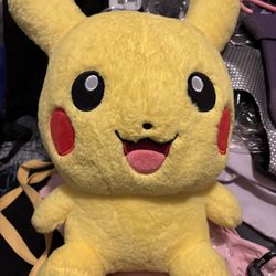 Picachu Plush Backpack $20