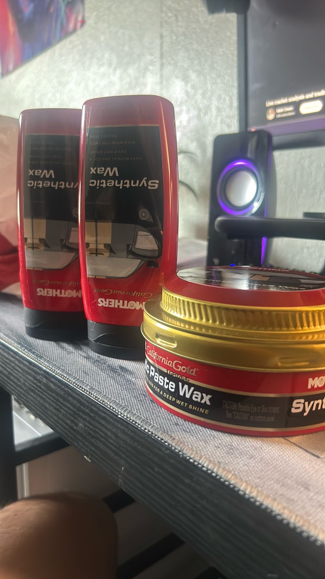 Mothers Car Wax Bottles / Paste Brand New