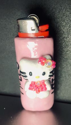 Hello kitty blinged lighter holder