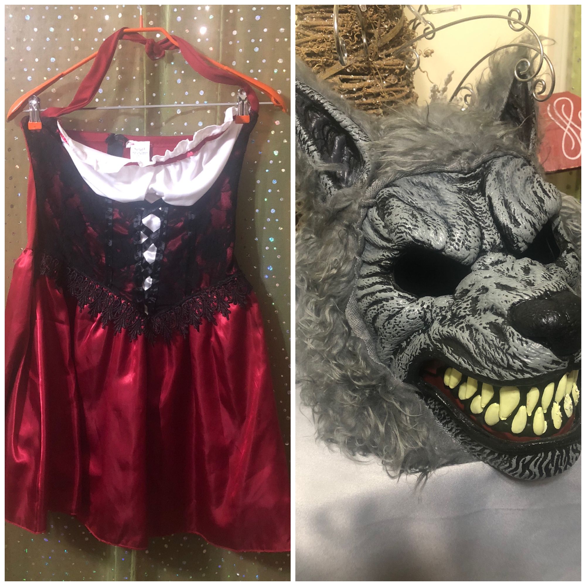His Hers Halloween Costumes Little Red Riding Hood & Wolf 