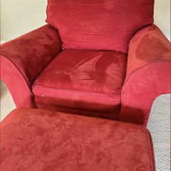 Chair with ottoman