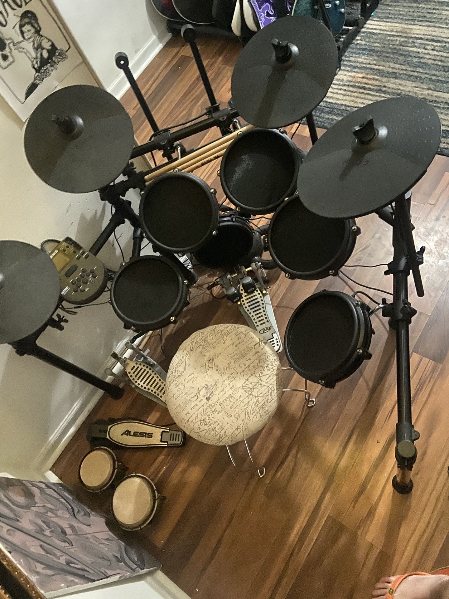 Alexis’s Electric Drum Set Double Bass Pedal