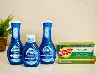 Dawn Powerwash Spray + Refill & Scotch-Brite Sponges Bundle