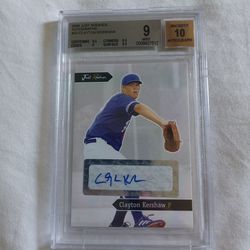 Clayton Kershaw Auto Card
