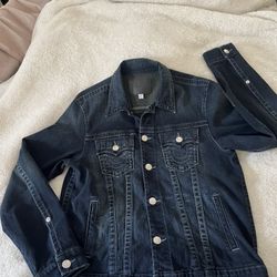 Men True Religión  Denim Jacket  Medium Size 