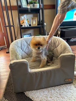 K&H Gray Bucket Car Booster Pet Seat
