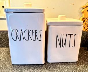 RAE DUNN canisters ceramic containers