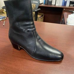 Botines de piel con cierre para hombre