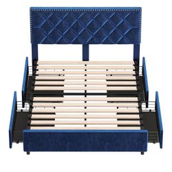 Queen Size Bed Frame With Storage Never Used 