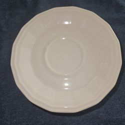 Homer Laughlin D-82 White Colonial Saucers 