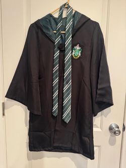 Harry Potter Slytherin Costume with Tie . Kids size medium to large
