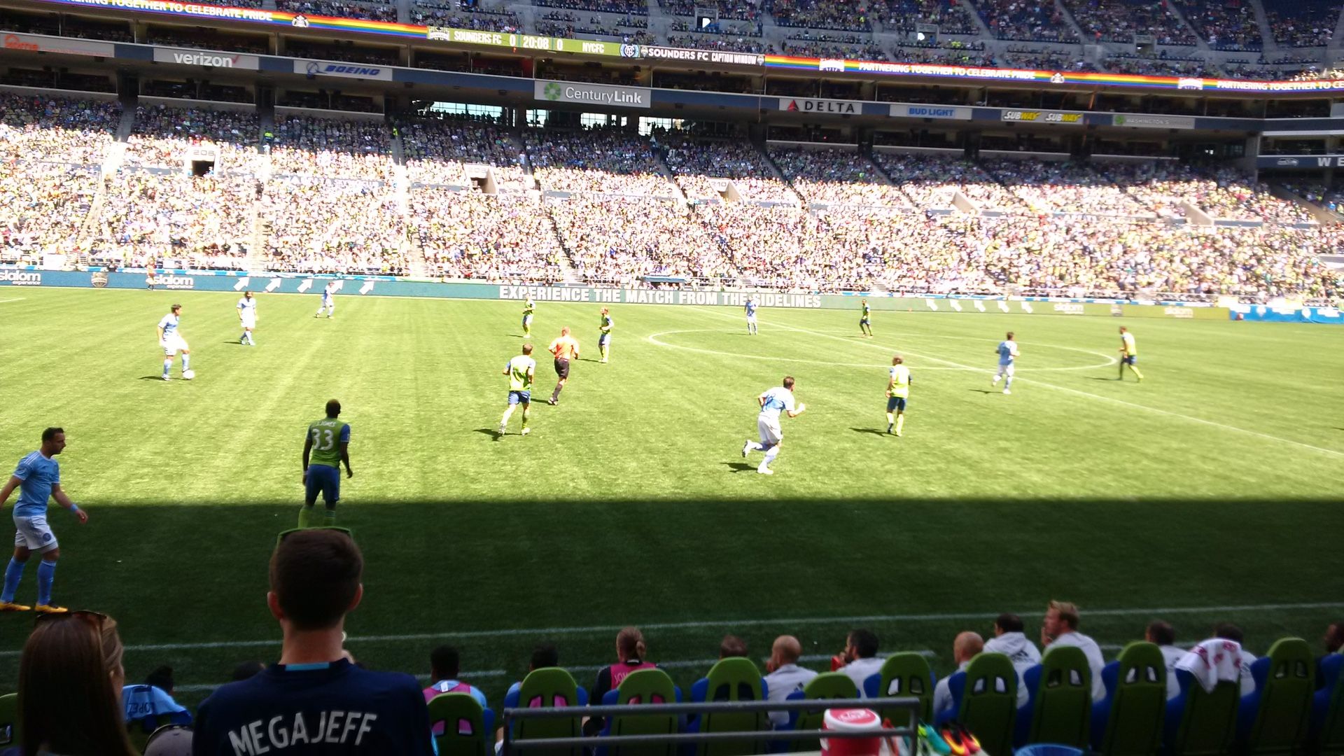 Seattle Sounders Vs Portland Timbers 6th Row Midfield