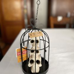 Spooky Village Lighted Cage Decor 