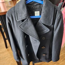 Boy's Navy Blue Coat
