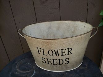 Rustic flower pot