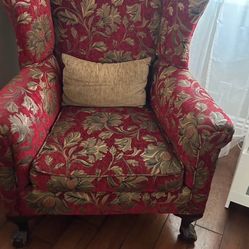 Red And Gold Sofa