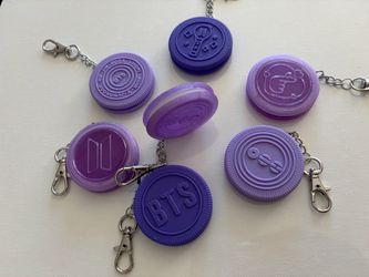 BTS Purple Oreo Style Keychain – Custom Design & Color – ARMY K-Pop