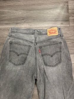 Levi's Low Pro Straight Women’s Gray Denim Jeans - Classic Back Pocket Design