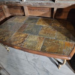 Tuscan Italian Coffee Table And End Table.