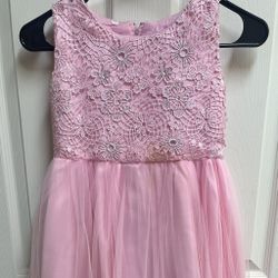 Girls Pink Dress Size 5-6 $12