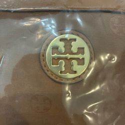 Tory Birch camel leather and chain bag purse
